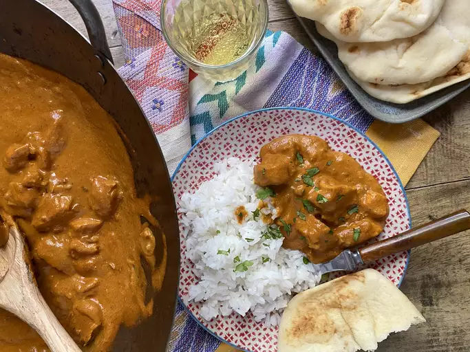 Bowl of chicken curry